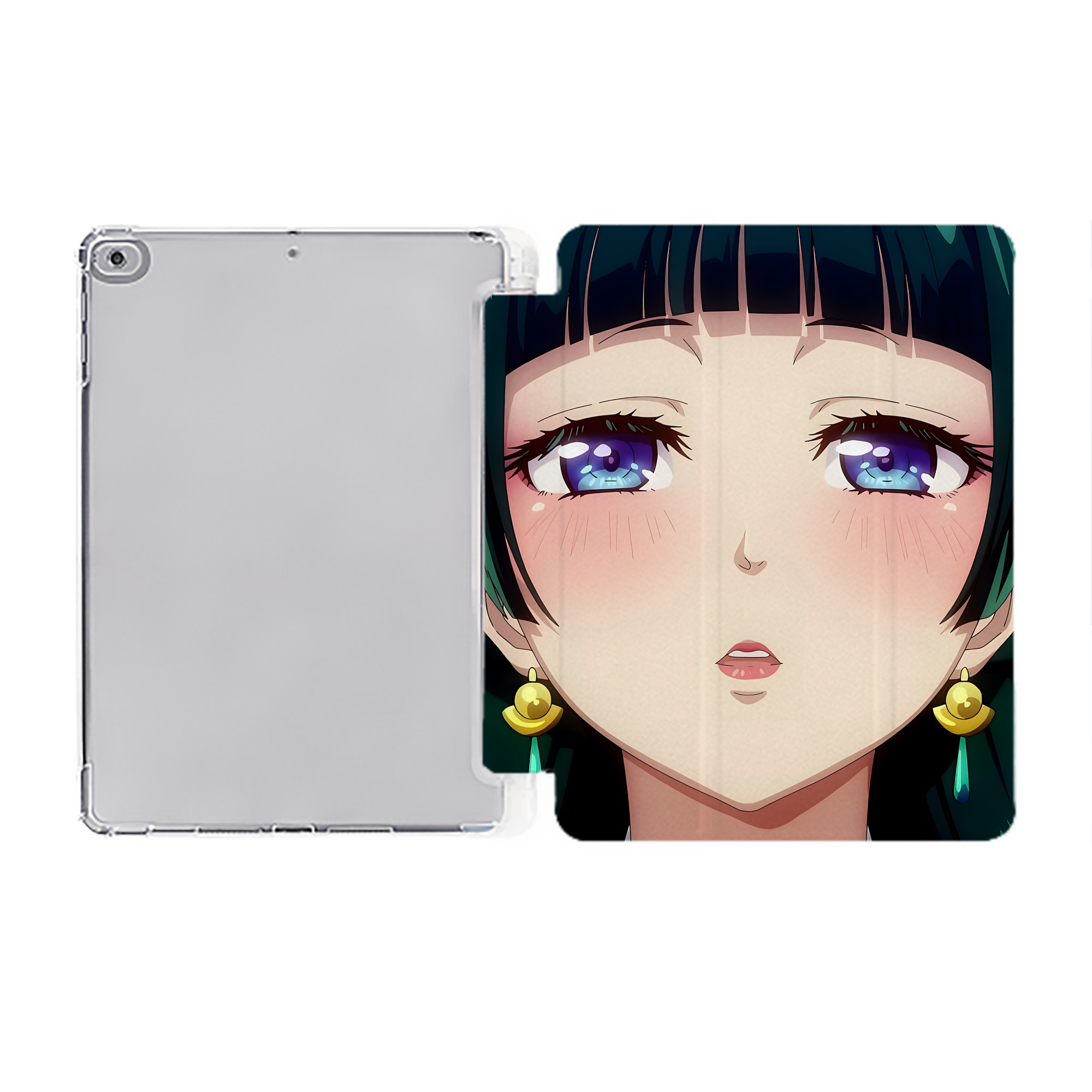 （画像用） 薬屋のひとりごと The Apothecary Diaries IPad ケース ペン収納付き 三つ折りスタンド PUレザー×シリコン 対応機種9.5/10.5/10.9インチ